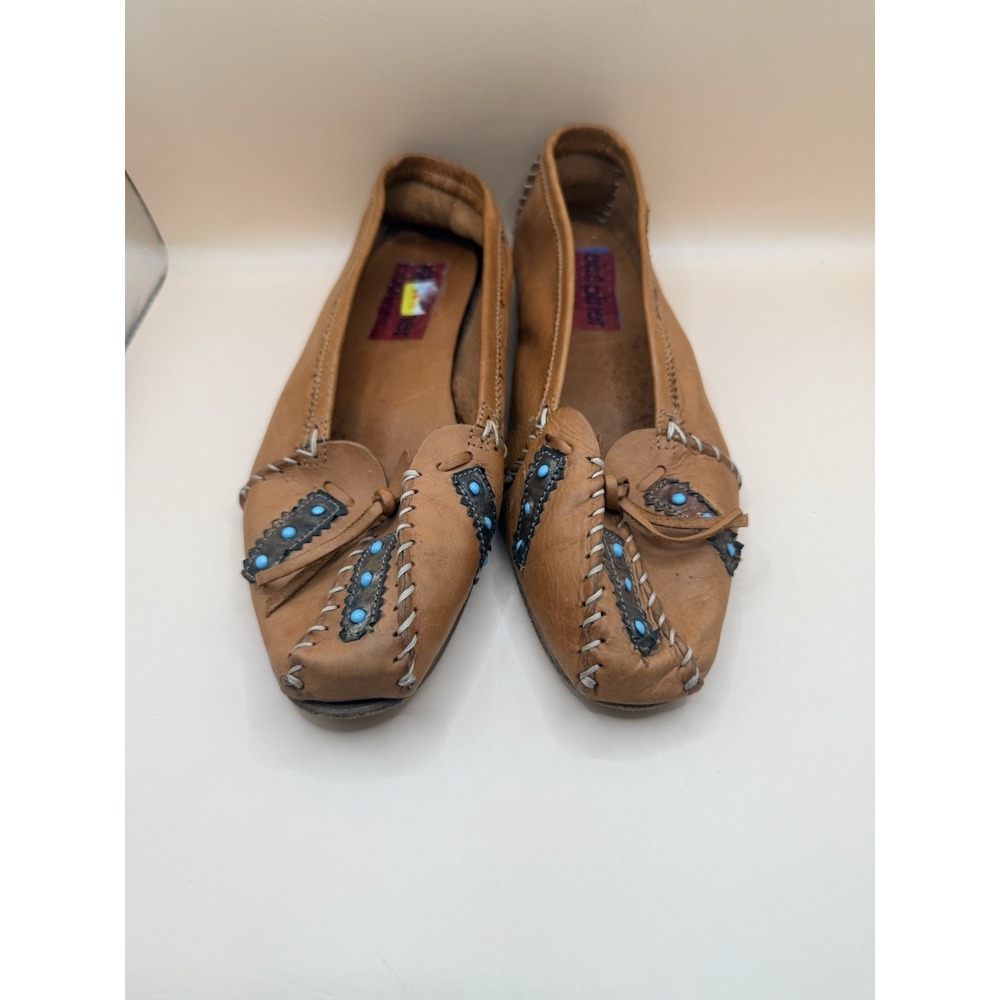 Eliot Pliner Moccasin Made In Italy Leather Women's Shoes Size 8